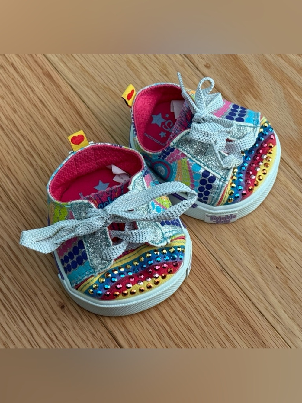 Build-A-Bear Skechers rainbow shoes for plush twinkle toes